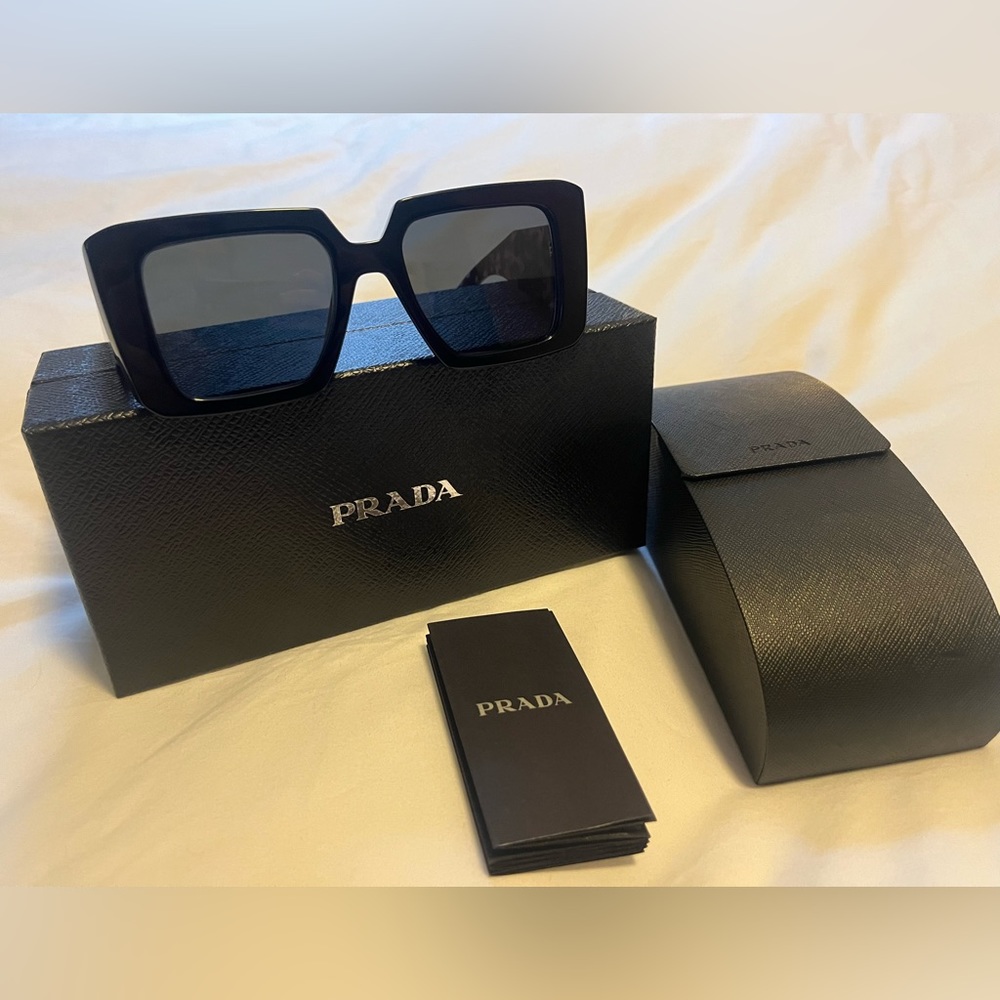 PRADA Square Sunglasses Black PR 23YS